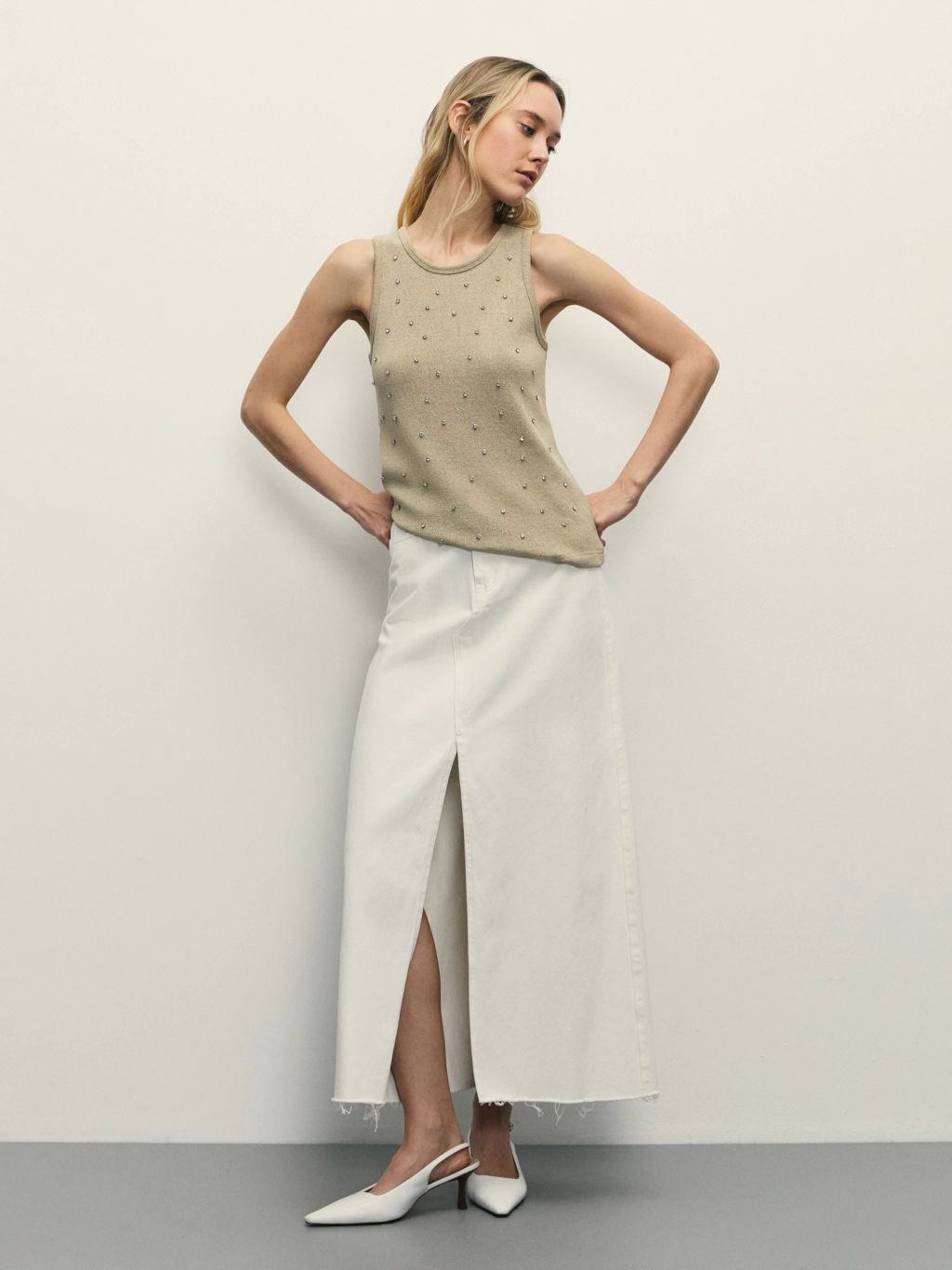 Майка со стразами / Zarina  фото 2