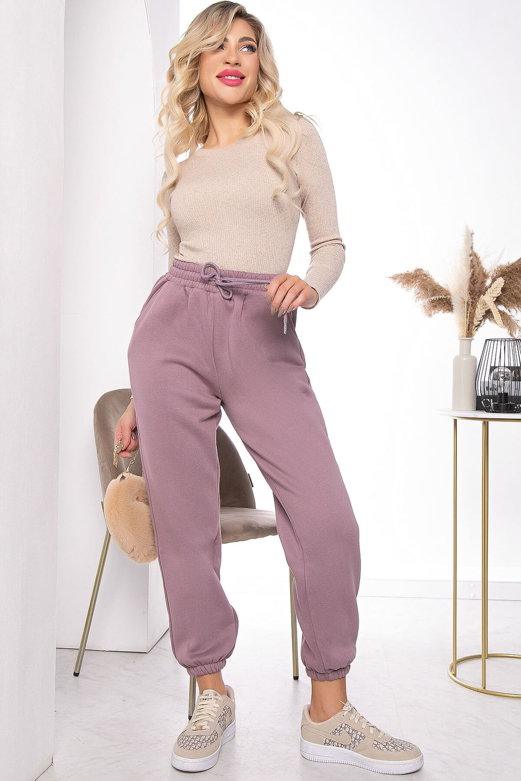 Брюки Вермонт (пыльно-лиловые) Б7815 - Lt collection фото 7