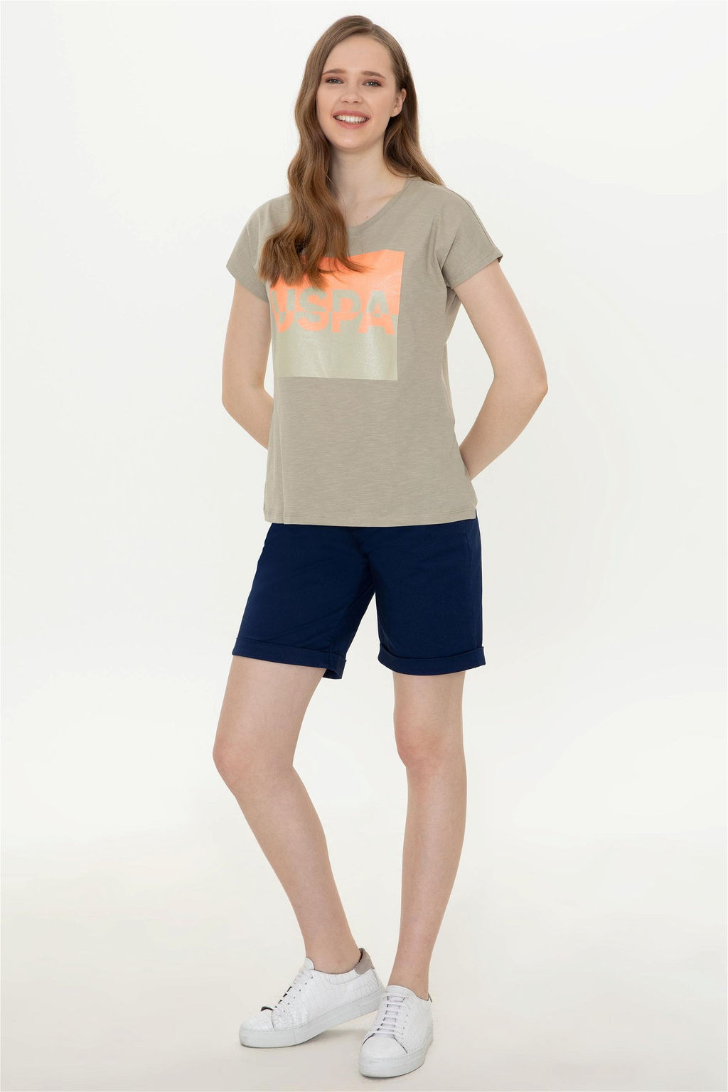 U. S. Polo Assn Женские темно-синие плетеные бермуды-капри - U.s. polo assn фото 2