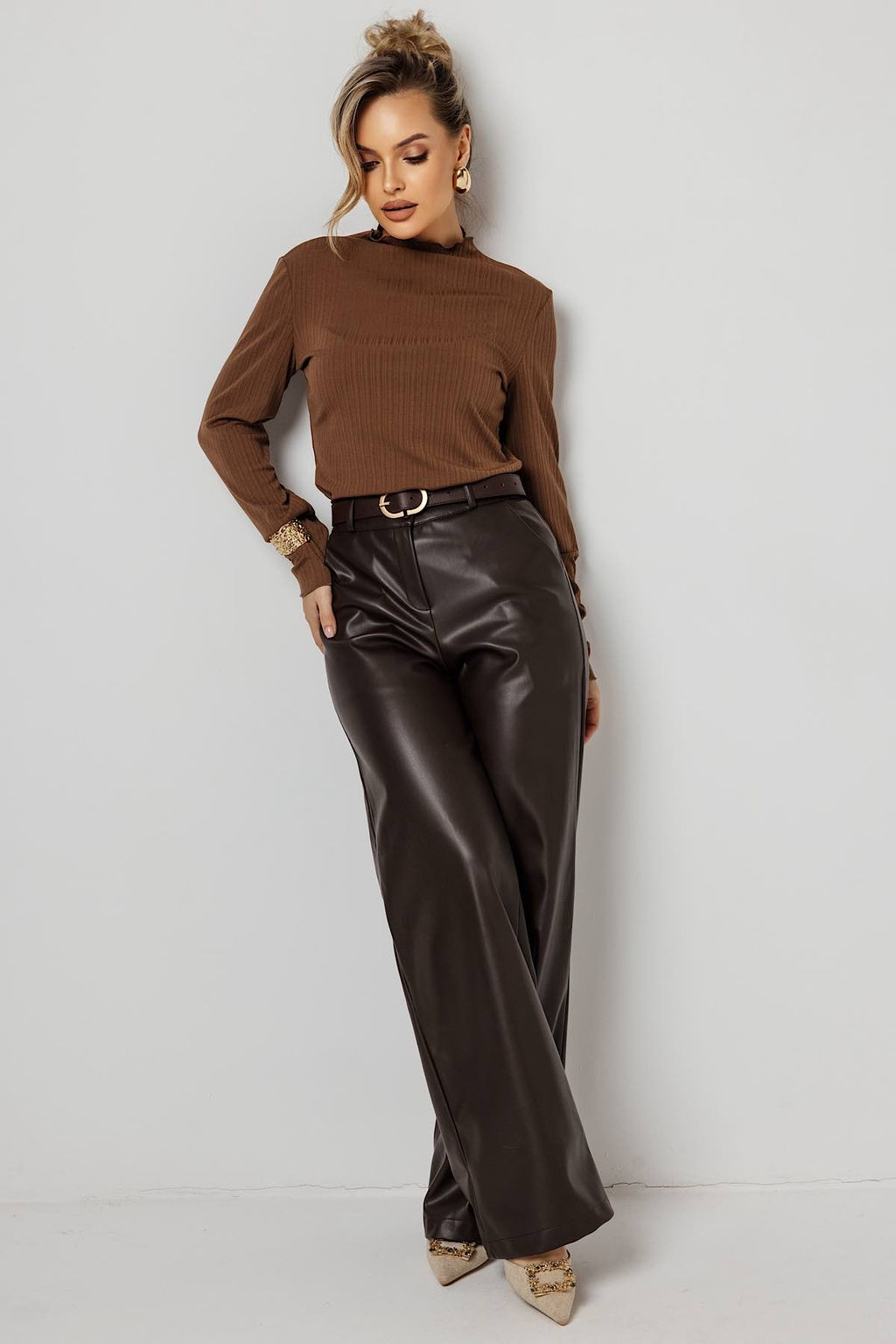 Блузка женская 4481/01/Коричневый