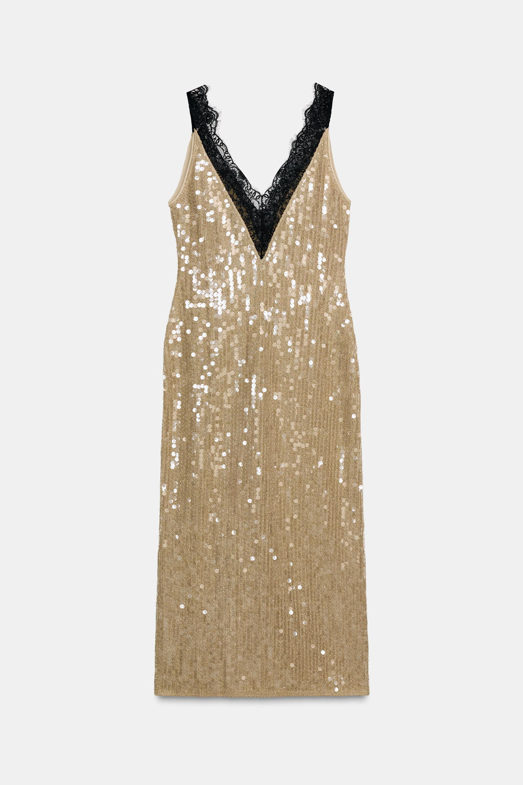 ZW COLLECTION SEQUIN LACE DRESS - Zara фото 10