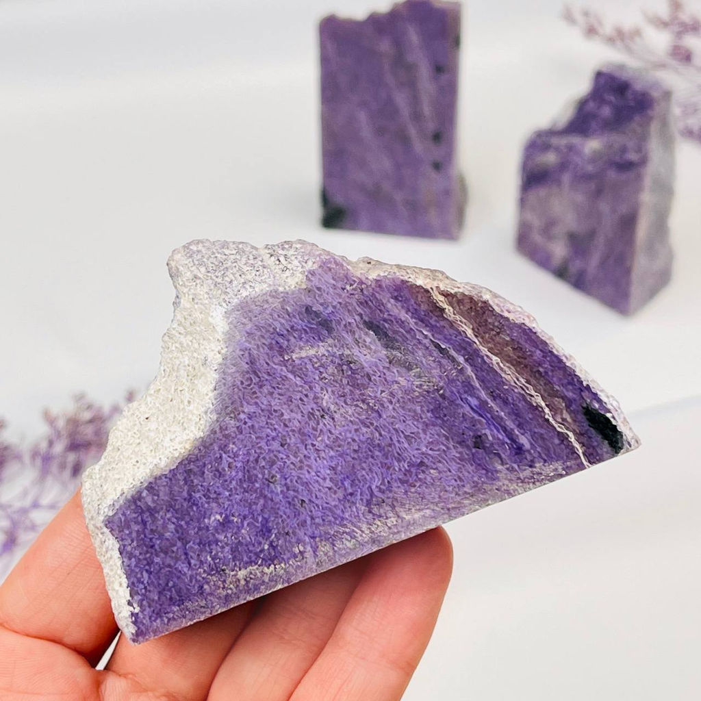 Радуга Самоцветов Срез Чароита  фото 2