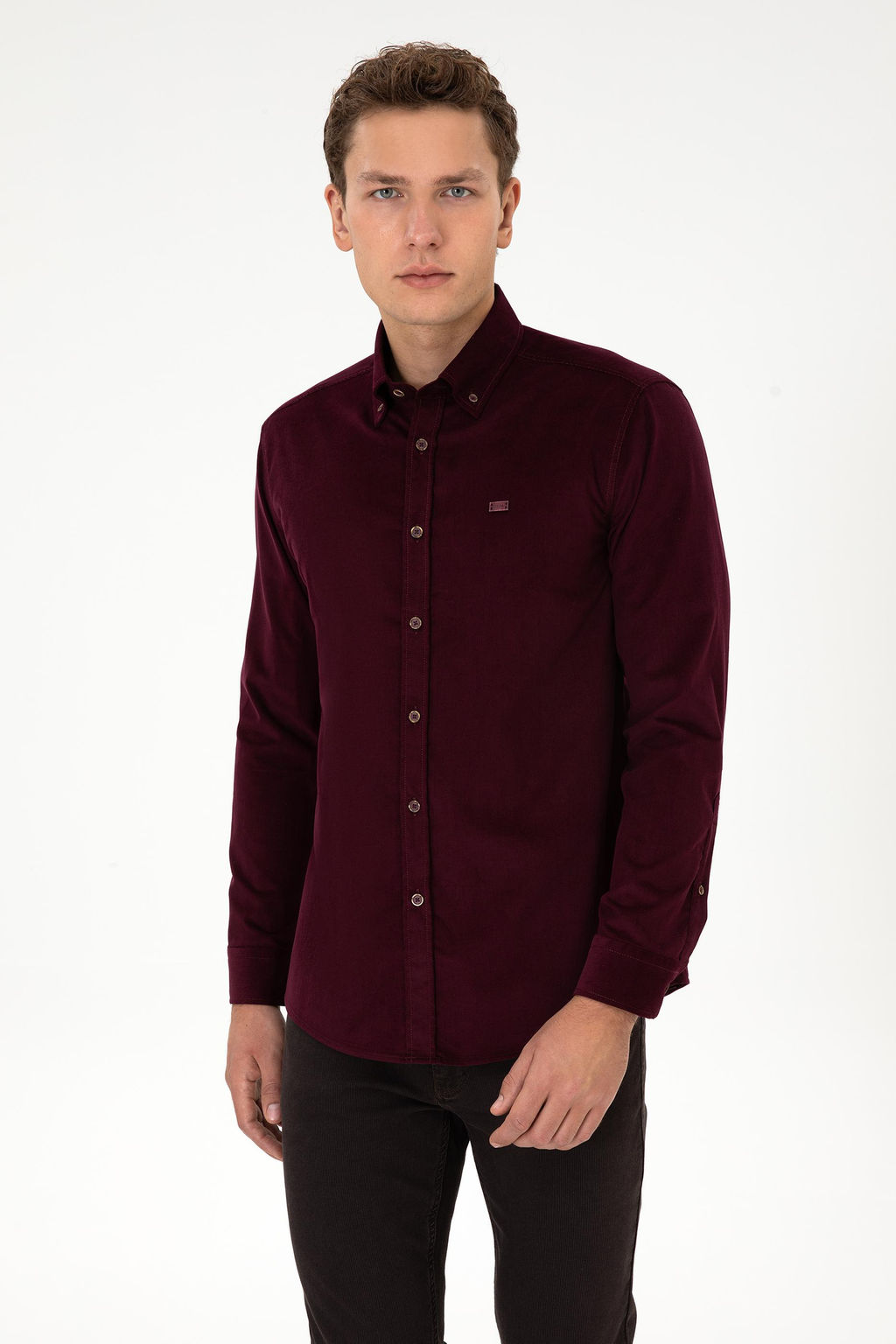 Erkek Bordo Uzun Kollu G_mlek