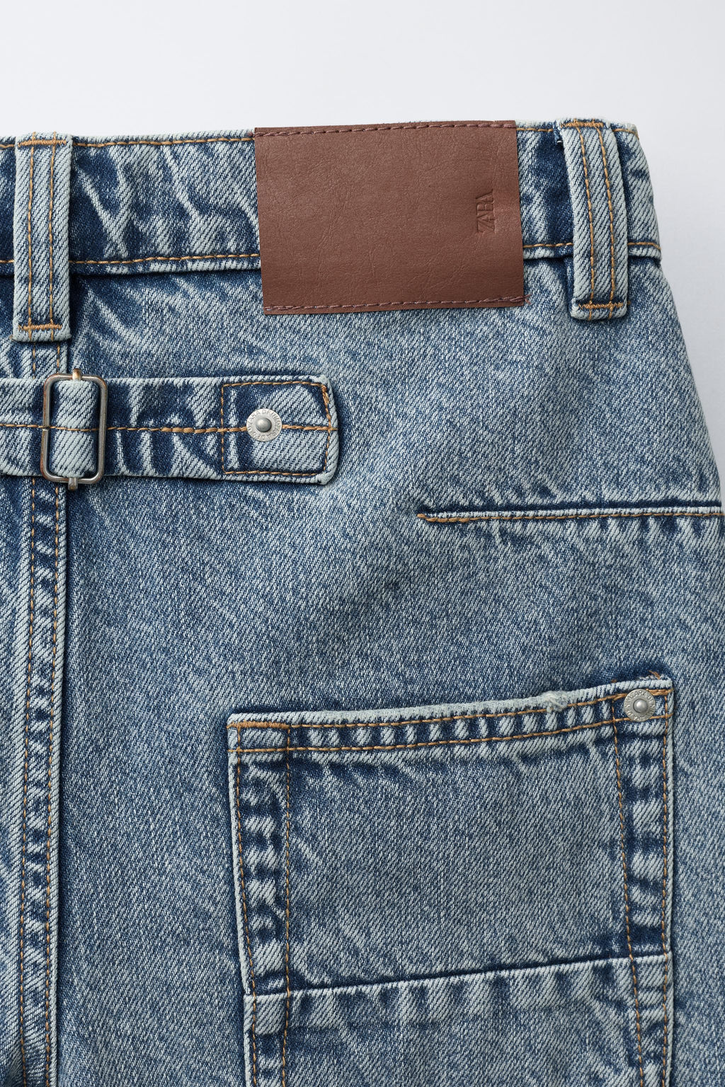 BALLOON JEANS WITH BELT LOOP - Zara фото 4