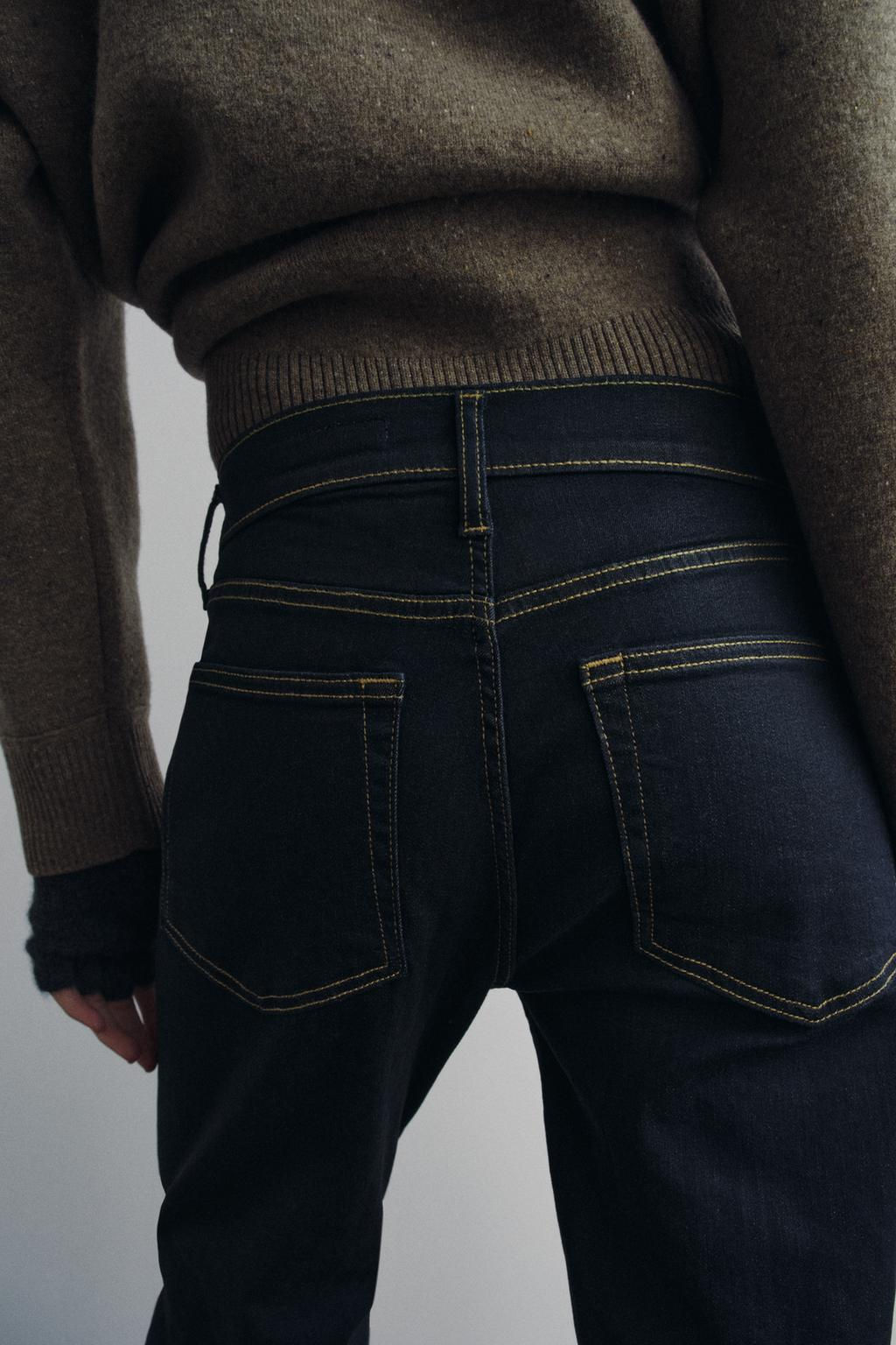 ZW COLLECTION BOOTCUT HIGH-WAIST CROPPED JEANS - Zara фото 5