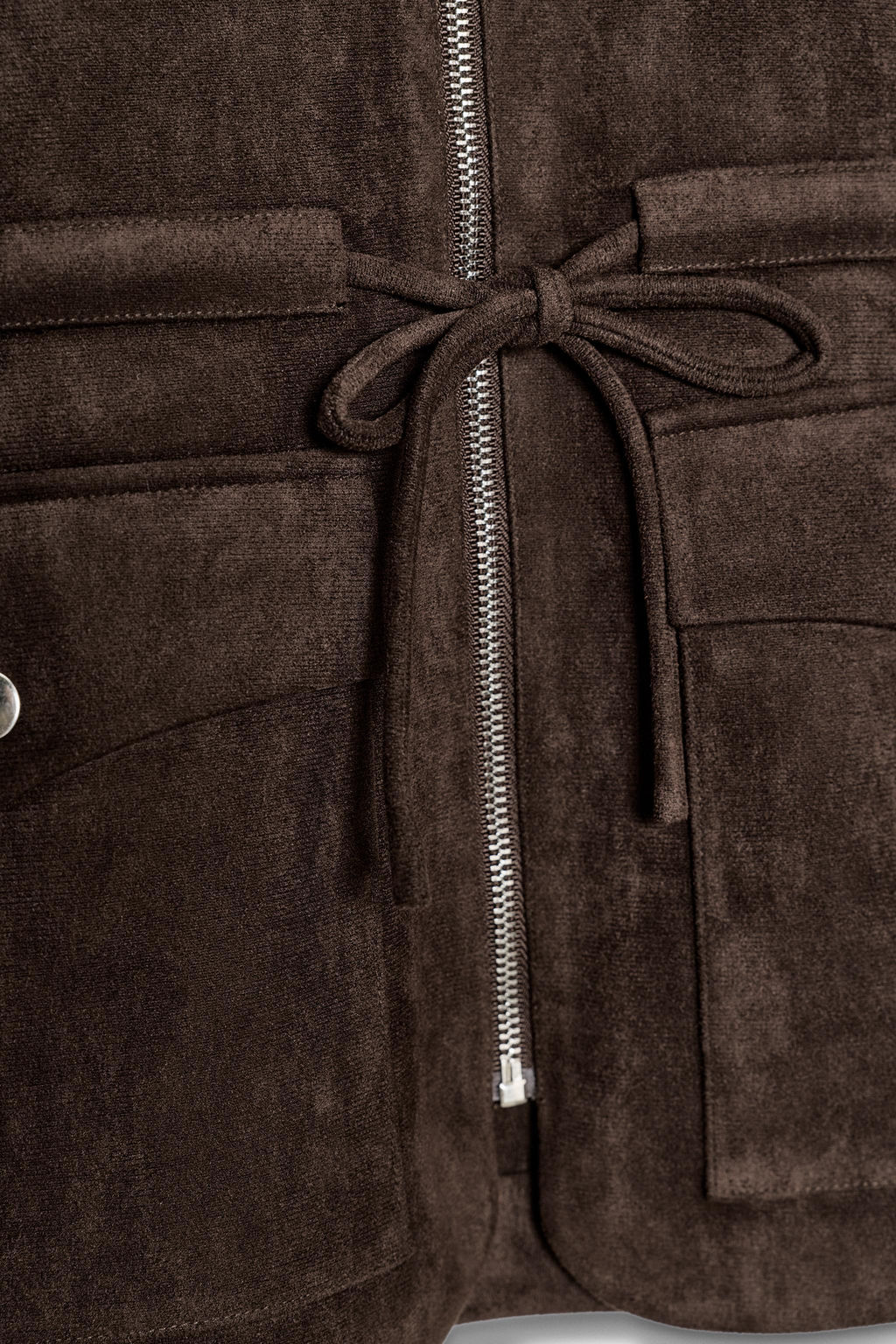 FAUX SUEDE WAISTCOAT WITH POCKETS - Zara фото 7