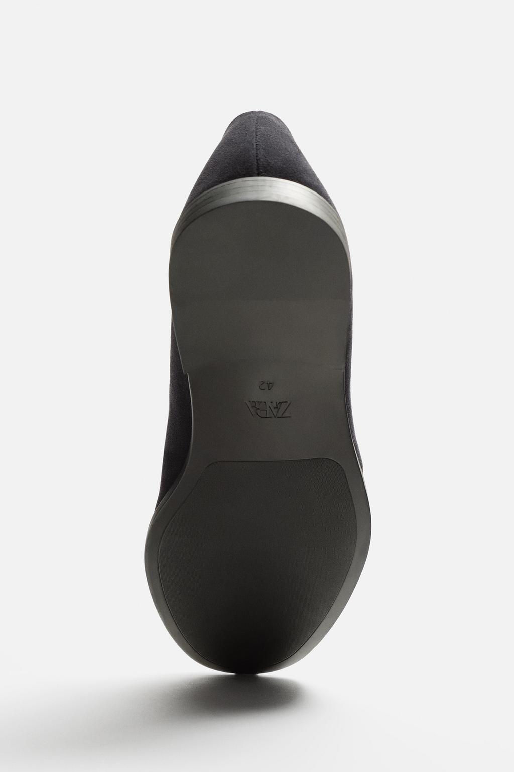 LEATHER PENNY LOAFERS - Zara фото 8