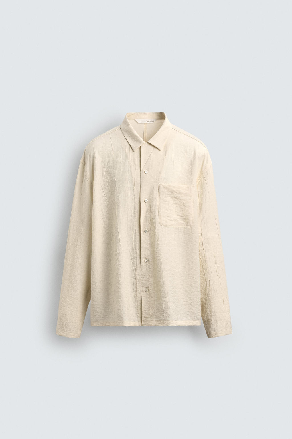 CREASED-EFFECT FLOWING SHIRT - Zara фото 7