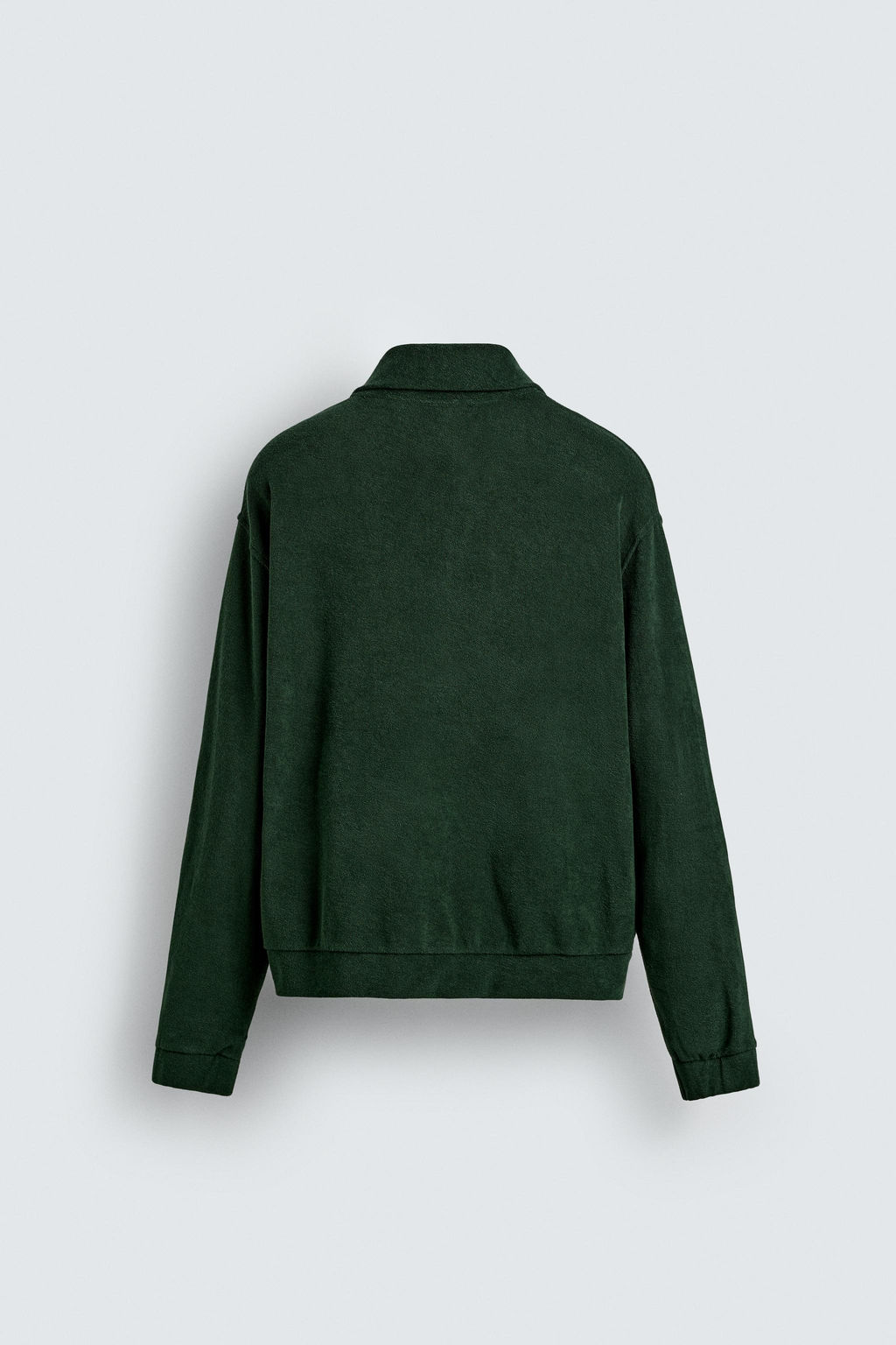 TOWELLING ZIP-UP SWEATSHIRT - Zara фото 7