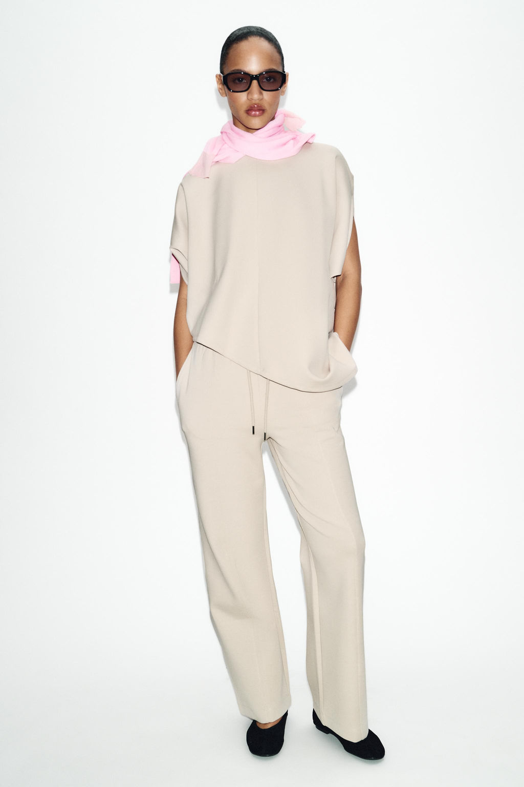 INTERLOCK STRAIGHT-LEG TROUSERS - Zara фото 9
