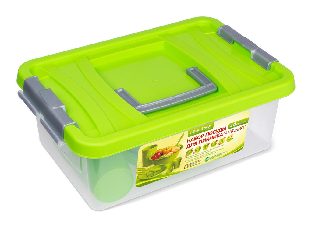 Набор посуды для пикника Антонио на 4 перс. арт. С69 - Полимербыт фото 4