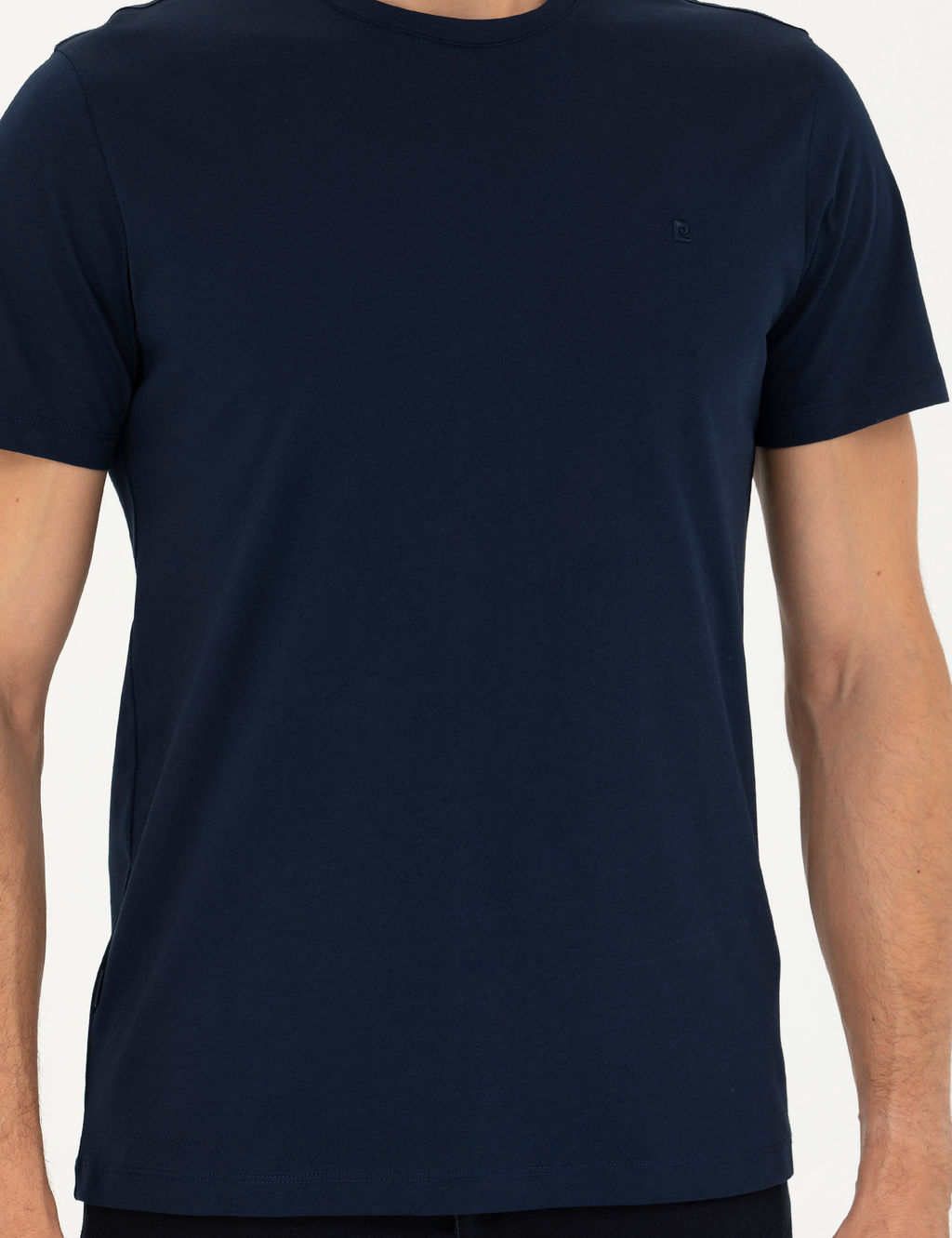 Lacivert Slim Fit Basic Ti__rt
