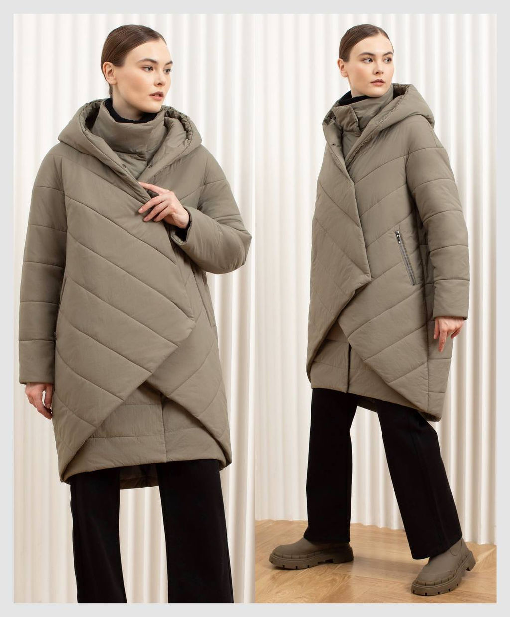 Пальто женское арт. 283W, оливка