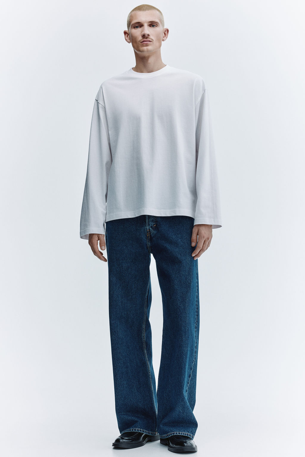 Camiseta de punto de manga larga Oversized Fit - H&m фото 6