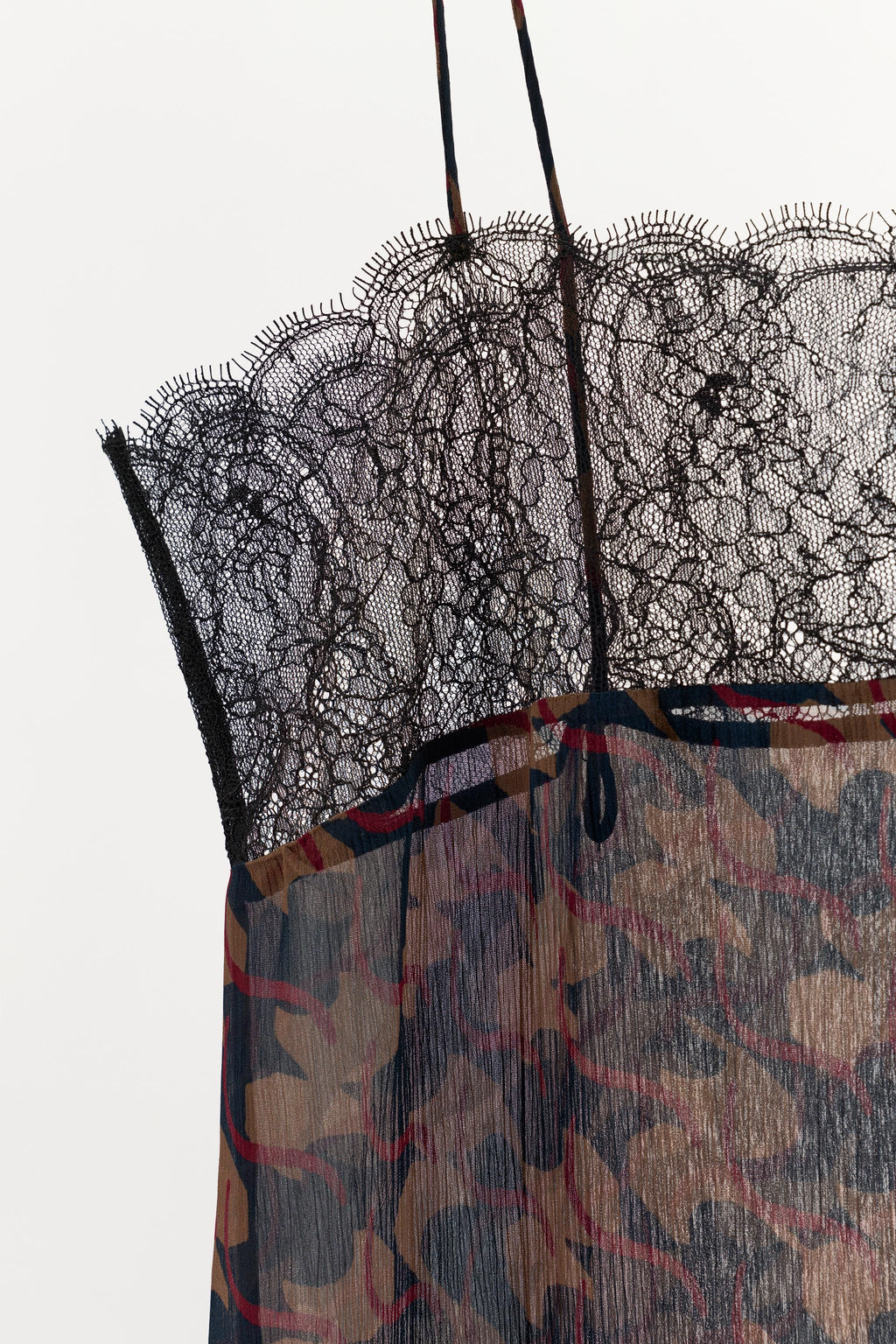 100% VISCOSE PRINTED LACE TOP - Zara фото 7