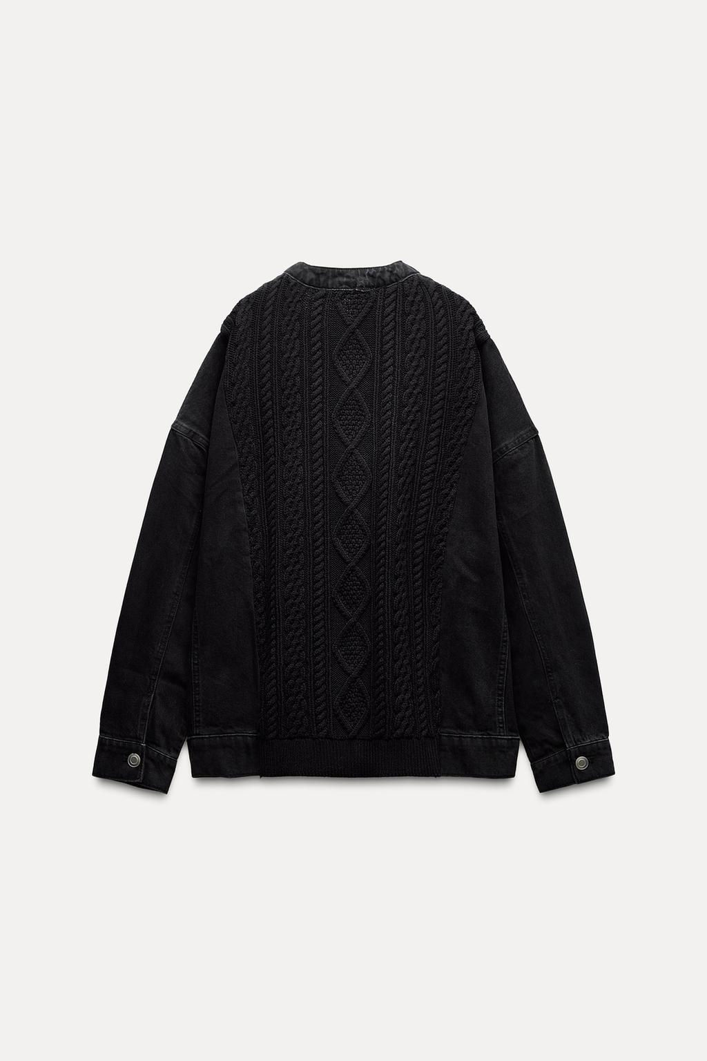 KNIT AND DENIM JACKET - Zara фото 7