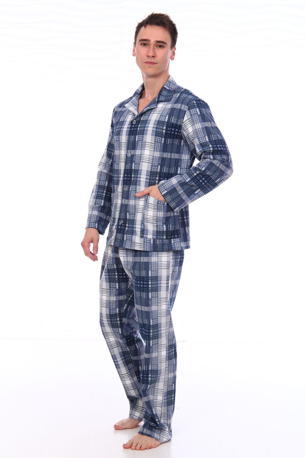 Пижама мужская,модель203,фланель (Адриано, вид 2) - Ивановотекстиль фото 3