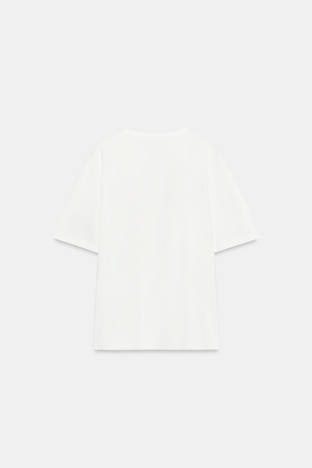 CAMISETA TEXTO MANGA CORTA / Blanco