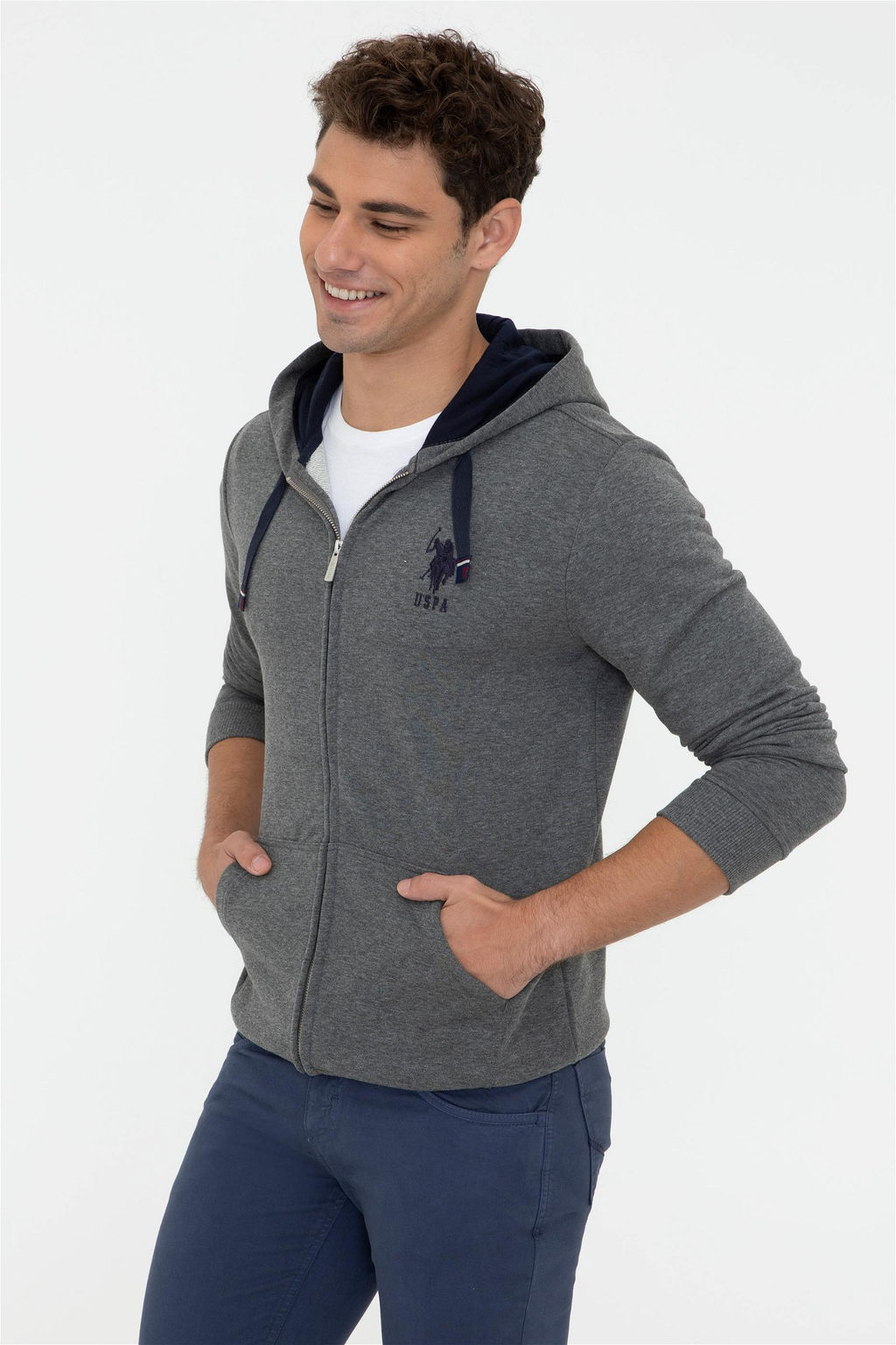 Мужской антрацит вязание мелаж Неожиданная скидка в корзине - U.s. polo assn фото 3