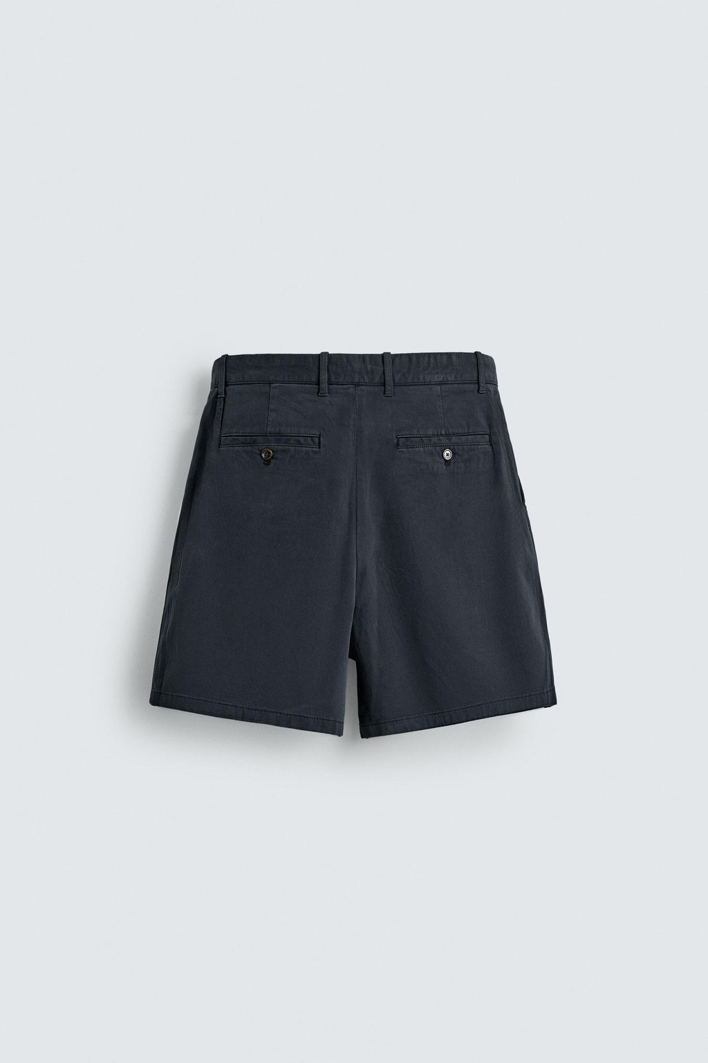 BERMUDA CHINO REGULAR FIT PLIEGUES / Marino