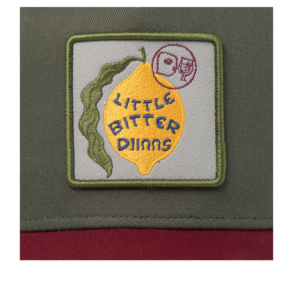 Бейсболка DJINNS арт. HFT Bitter (оливковый / бордовый)