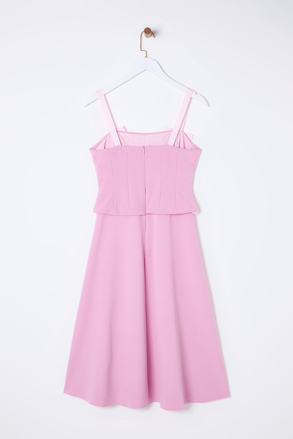 TRENDYOLMILLA Siyah A-Kesim Fiyonk Detayl? Dokuma S?k Midi Elbise TPRSS25EL00079 фото 12