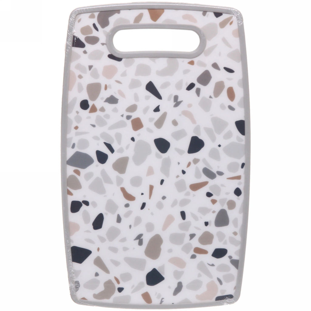 Цена за 2 шт. Доска разделочная "Stone" 23*37*1см Крошка светлая