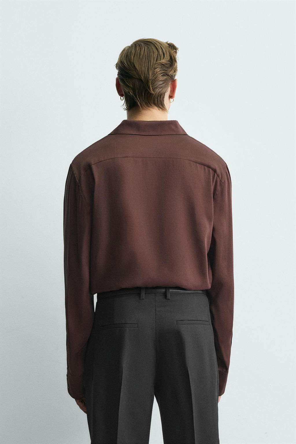 RELAXED FIT 100% SILK SHIRT LIMITED EDITION - Zara фото 3