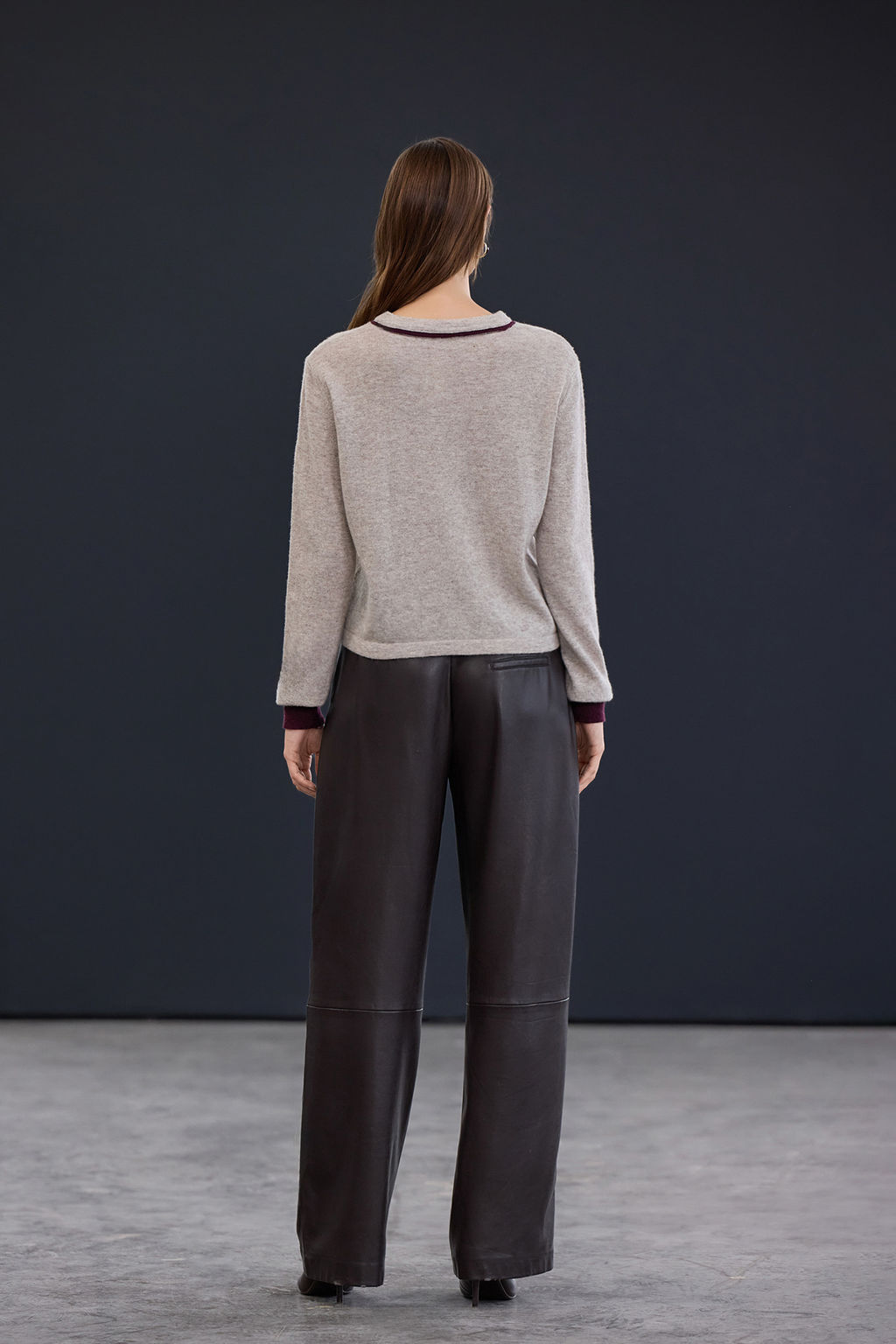 Trendyol Studio Gri Yunlu Biye Detayl? Triko H?rka TWOAW26HI00269 - Trendyolmilla фото 4