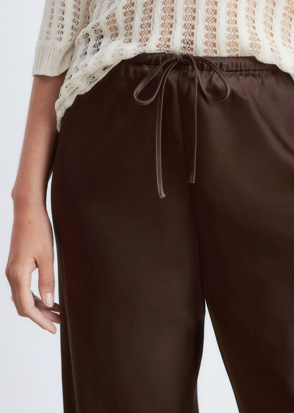 Pantalones de sarga con cord?n de ajuste - H&m фото 5