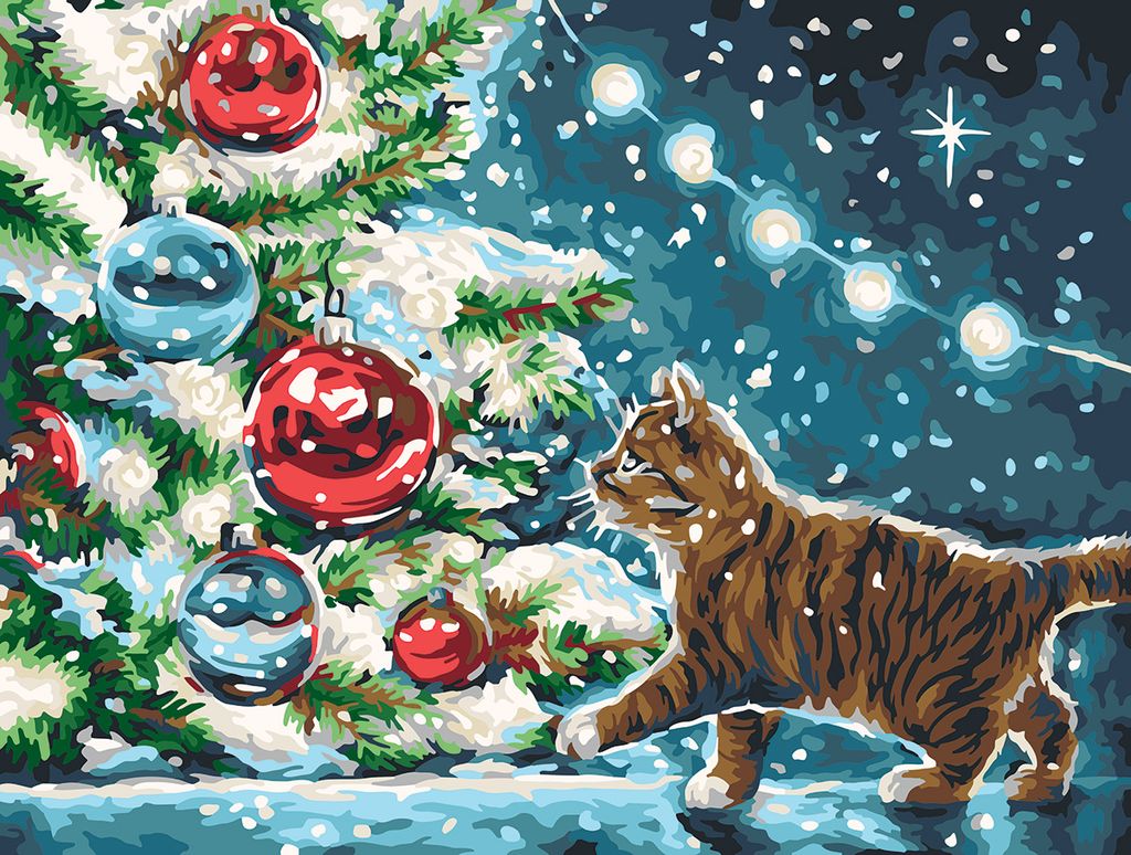 ФРЕЯ PNB/PM-067 Набор для раскрашивания по номерам 40 х 30 см Пушистый подарок