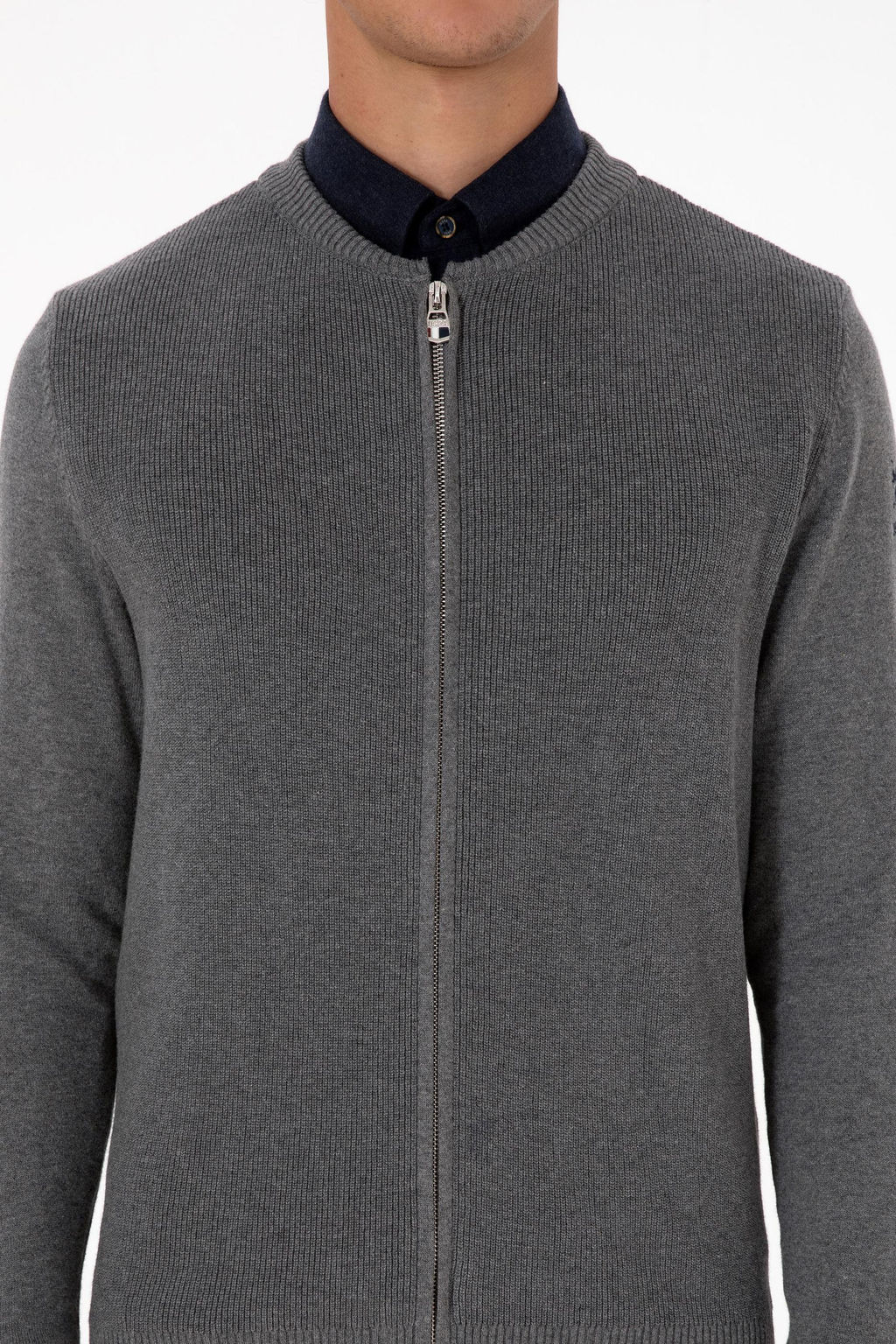 Erkek Gri Melanj Basic Triko H_rka Sepette S_rpriz _ndirim - U.s. polo assn фото 6