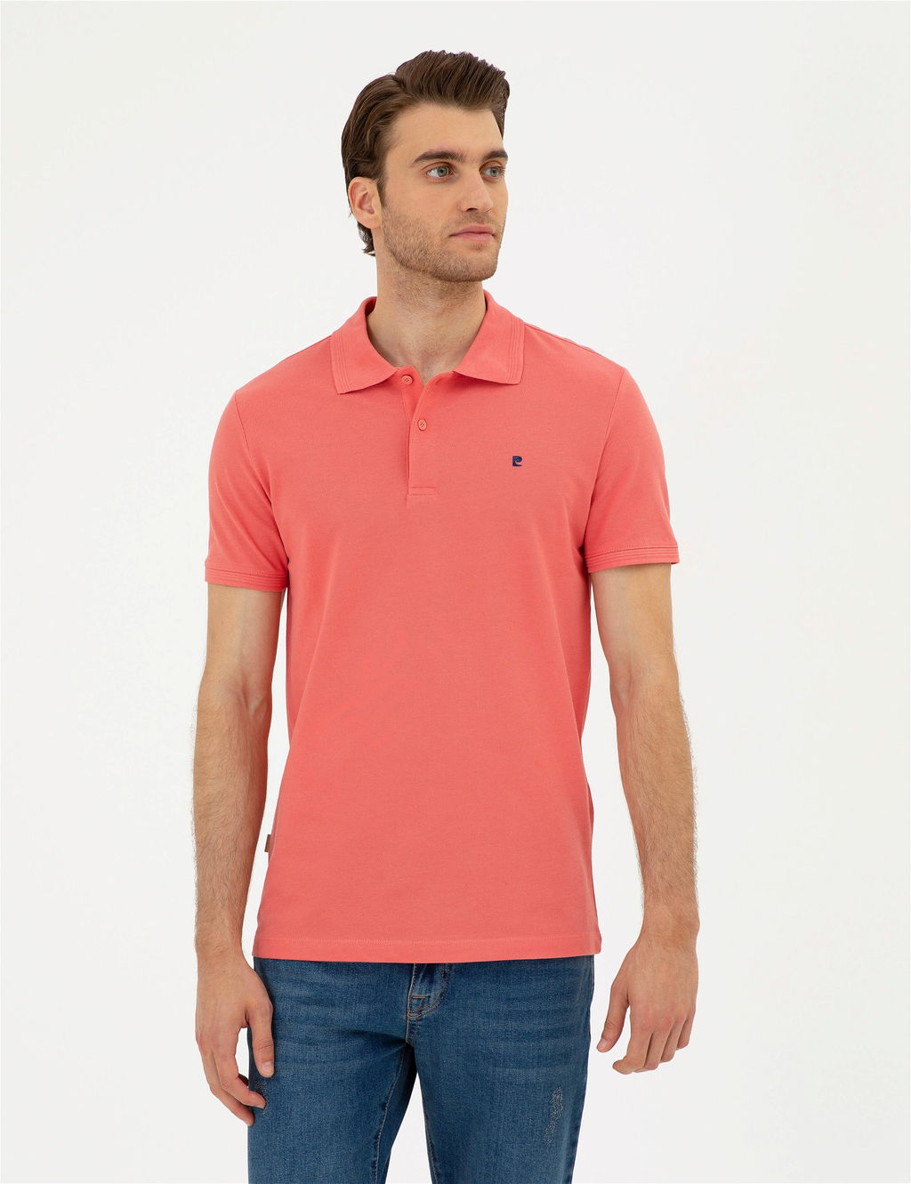 Pembe Slim Fit Basic Ti__rt