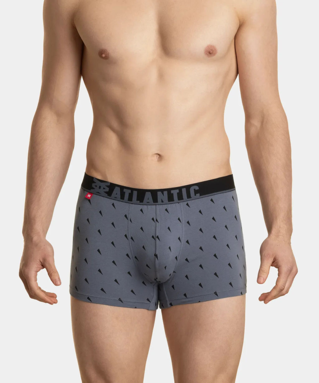 ATLANTIC 3MH-174 Трусы шорты New Sport - набор 3 шт. черный + шоколадный + серый  фото 2