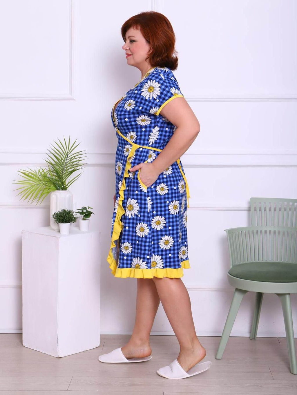 IV-CAPRIZ Полянка - халат синий  фото 4