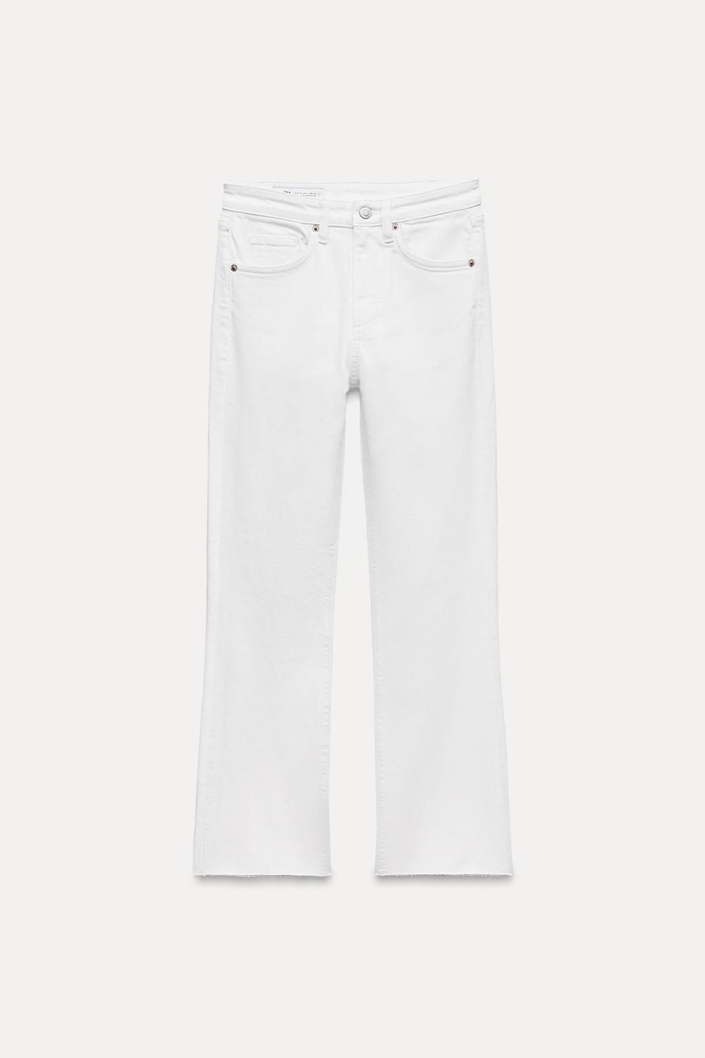 TRF CROPPED FLARE HIGH-WAIST JEANS - Zara фото 12