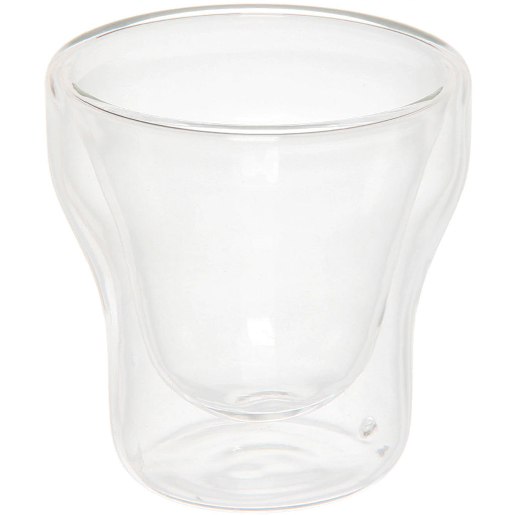 Цена за 2 шт. Стакан стеклянный с двойными стенками 80мл "Хай-Тек" 6,7*7см