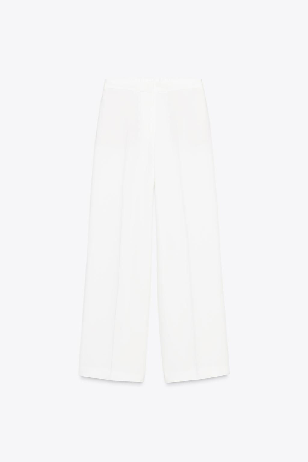 WIDE-LEG TROUSERS WITH ELASTIC WAIST - Zara фото 6