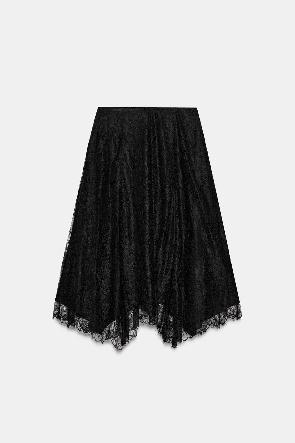 ZW COLLECTION LACE MIDI SKIRT - Zara фото 5