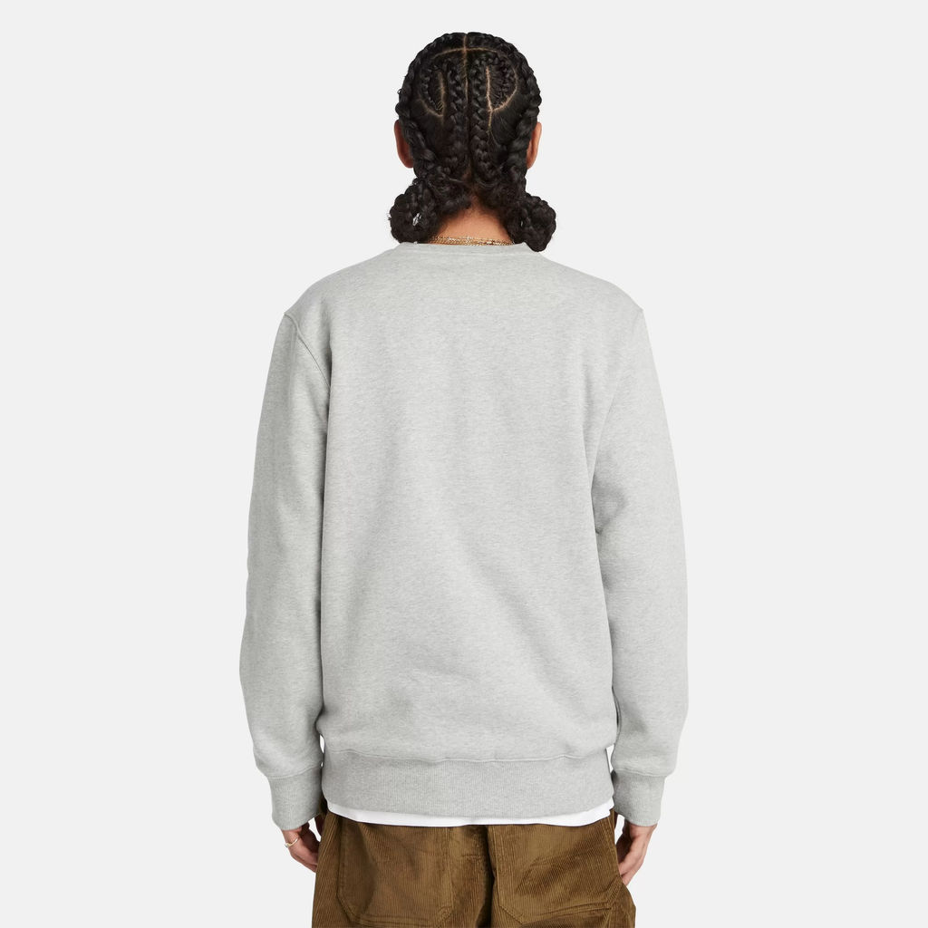 Толстовка Timberland Sweatshirt Liner Logo Crew Neck Polartec 200 серая фото 3