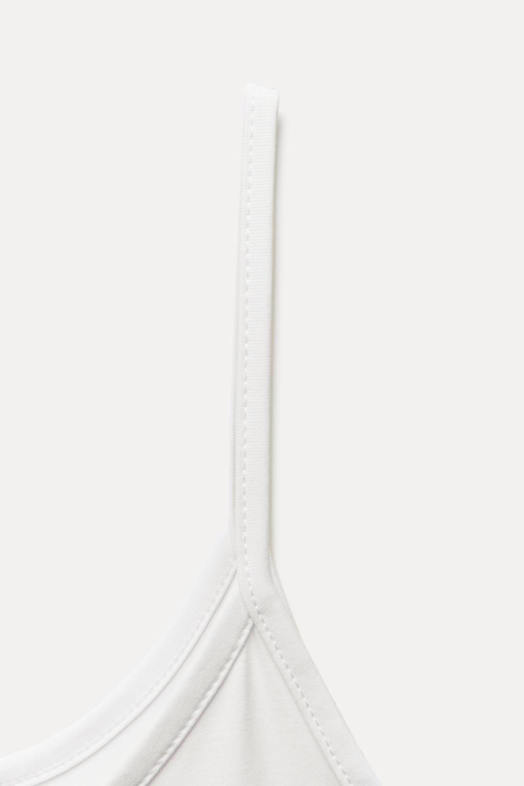 POLYAMIDE SLIM STRAP T-SHIRT - Zara фото 9