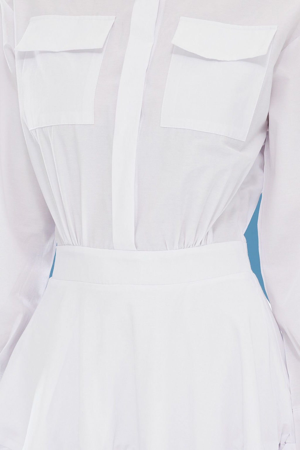 Trendyolmilla Siyah Etegi Belden Ac?lan Volan Detayl? Mini Dokuma Elbise TWOSS25EL00064  фото 8