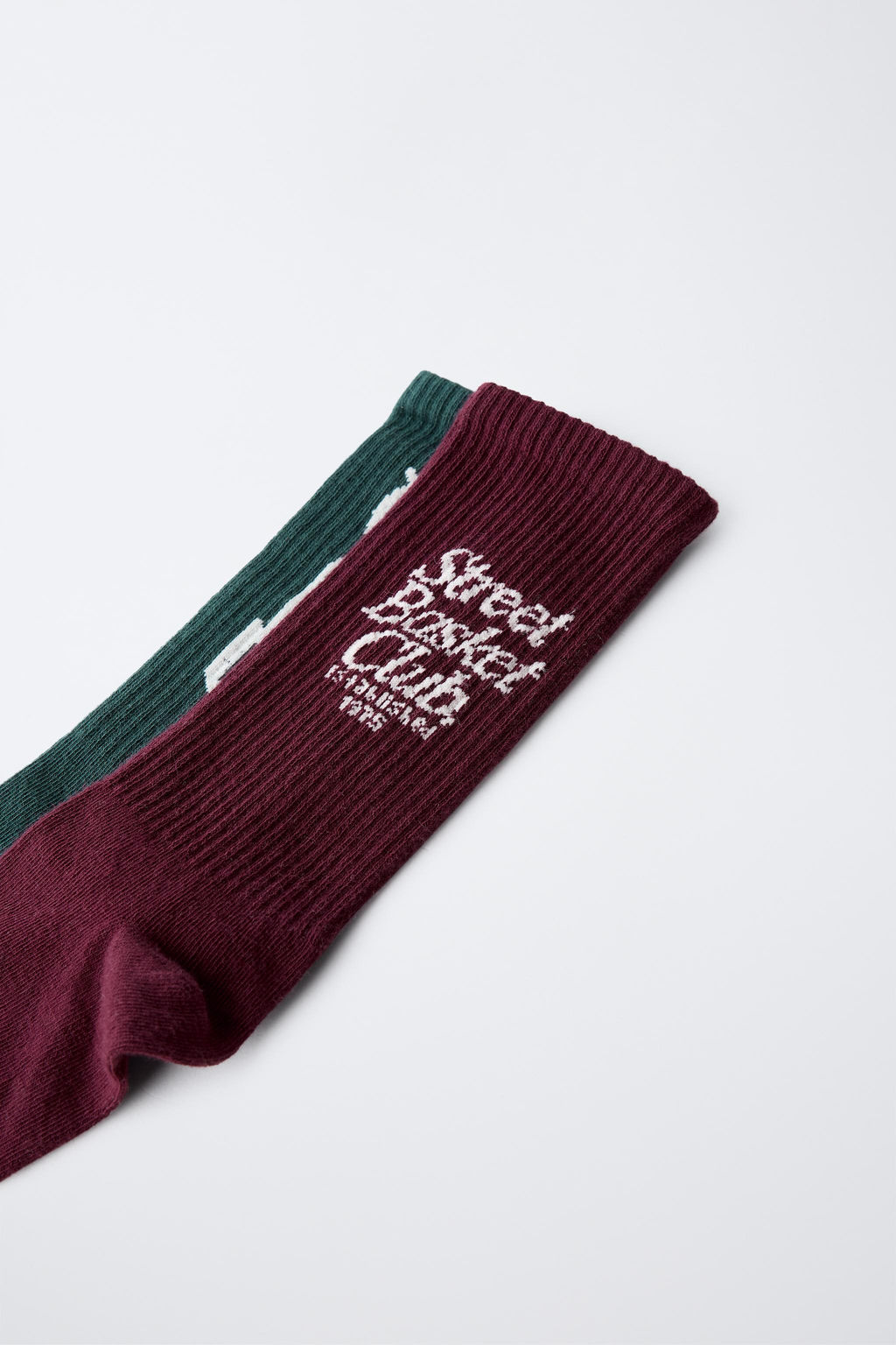 2-PACK OF TEXT SOCKS - Zara фото 2