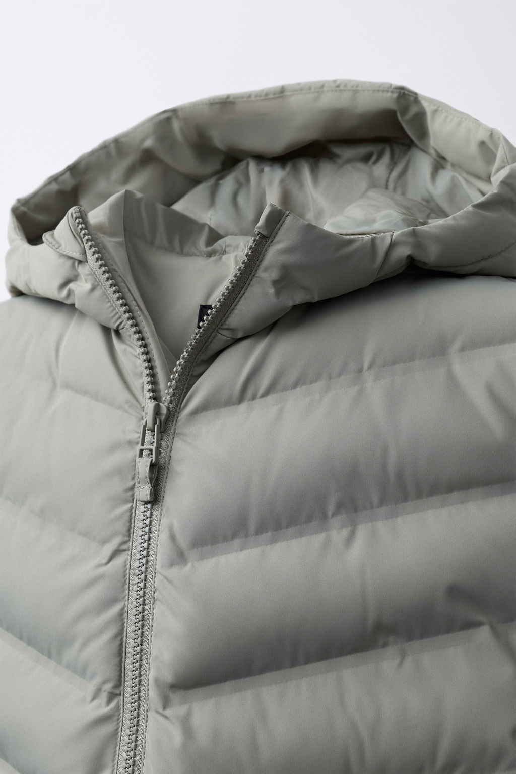 CHALECO ULTRALIGERO CAPUCHA WATER REPELLENT / Beige - Zara фото 4