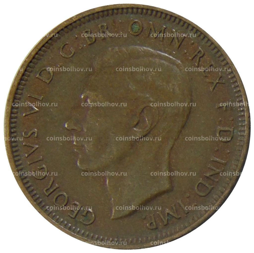 1/2 пенни 1938 года Австралия