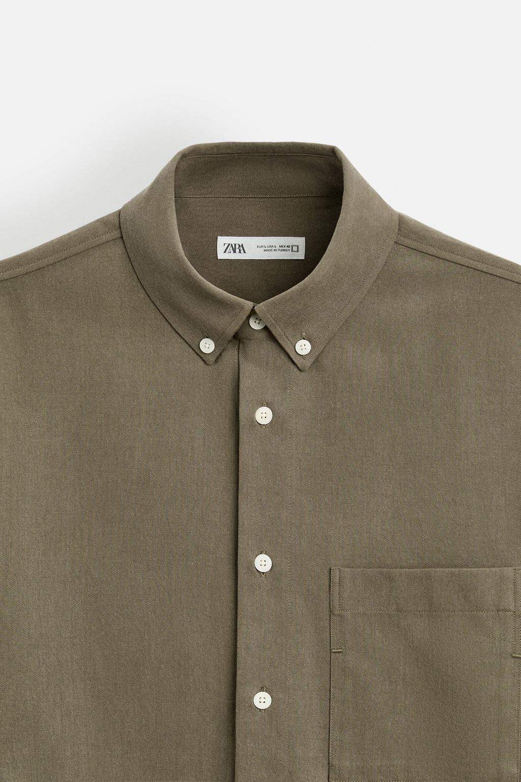 LYOCELL - COTTON SHIRT - Zara фото 24