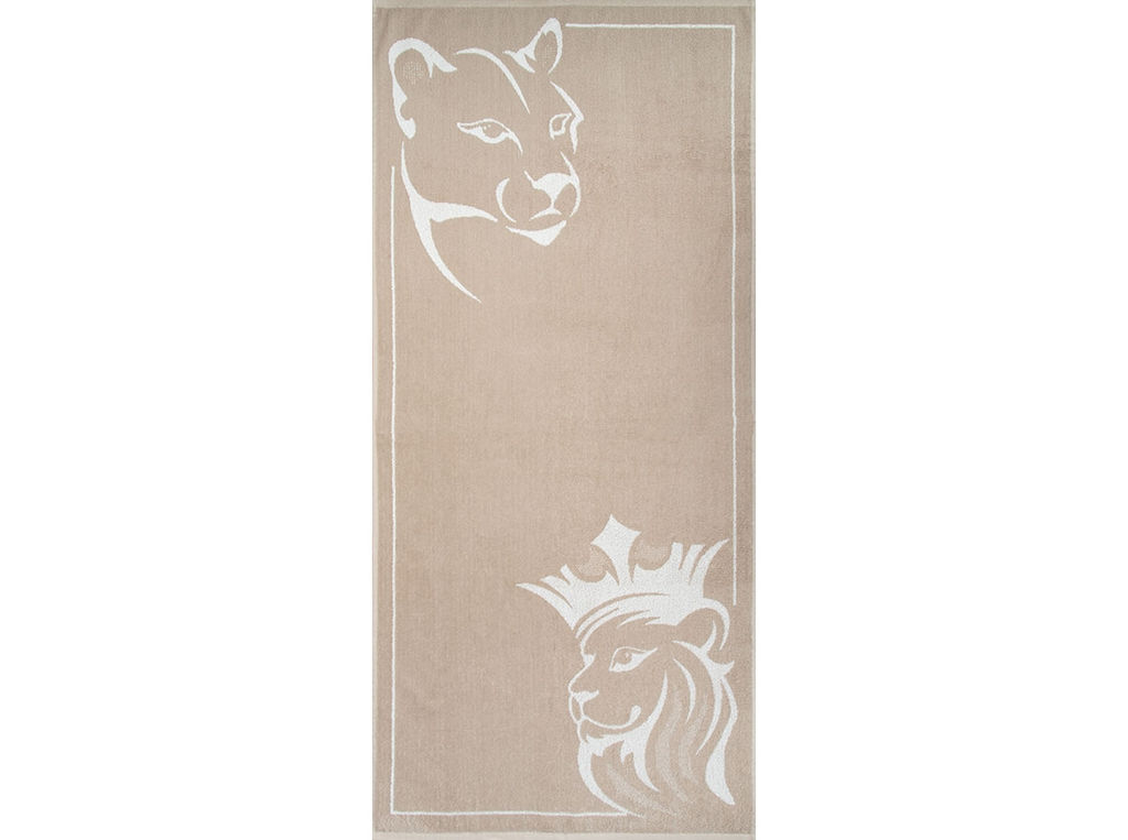 Полотенце махровое 6с102.511ж2 Цари зверей(лен3) 67х150см