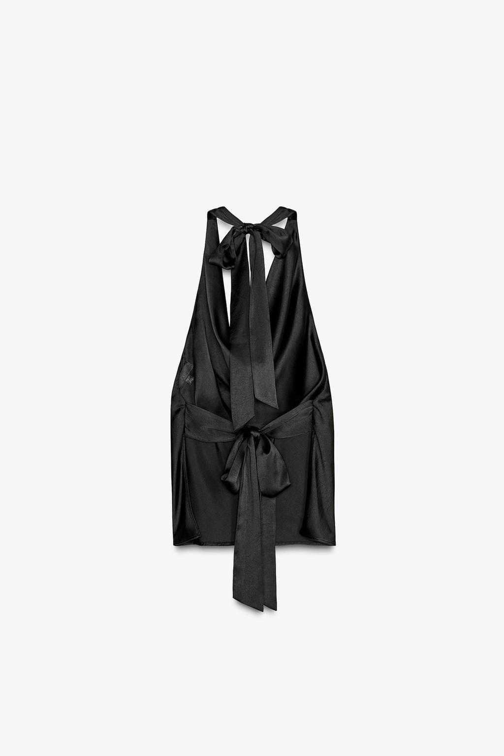 SATIN HALTER TOP - Zara фото 12