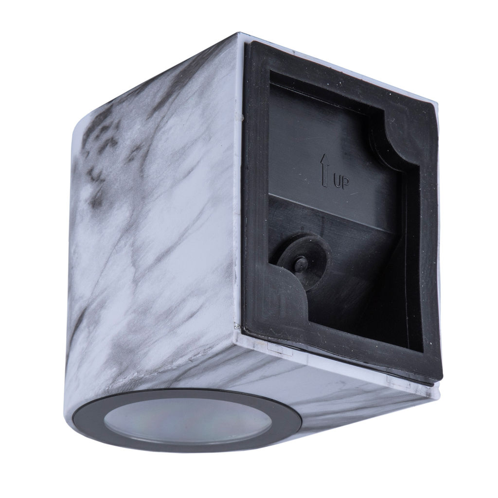 UUL-P51A 6W/GU10 IP65 MARBLE Светильник уличный, под лампу GU10. Архитектурный накладной. Цвет корпуса мрамор. TM Uniel