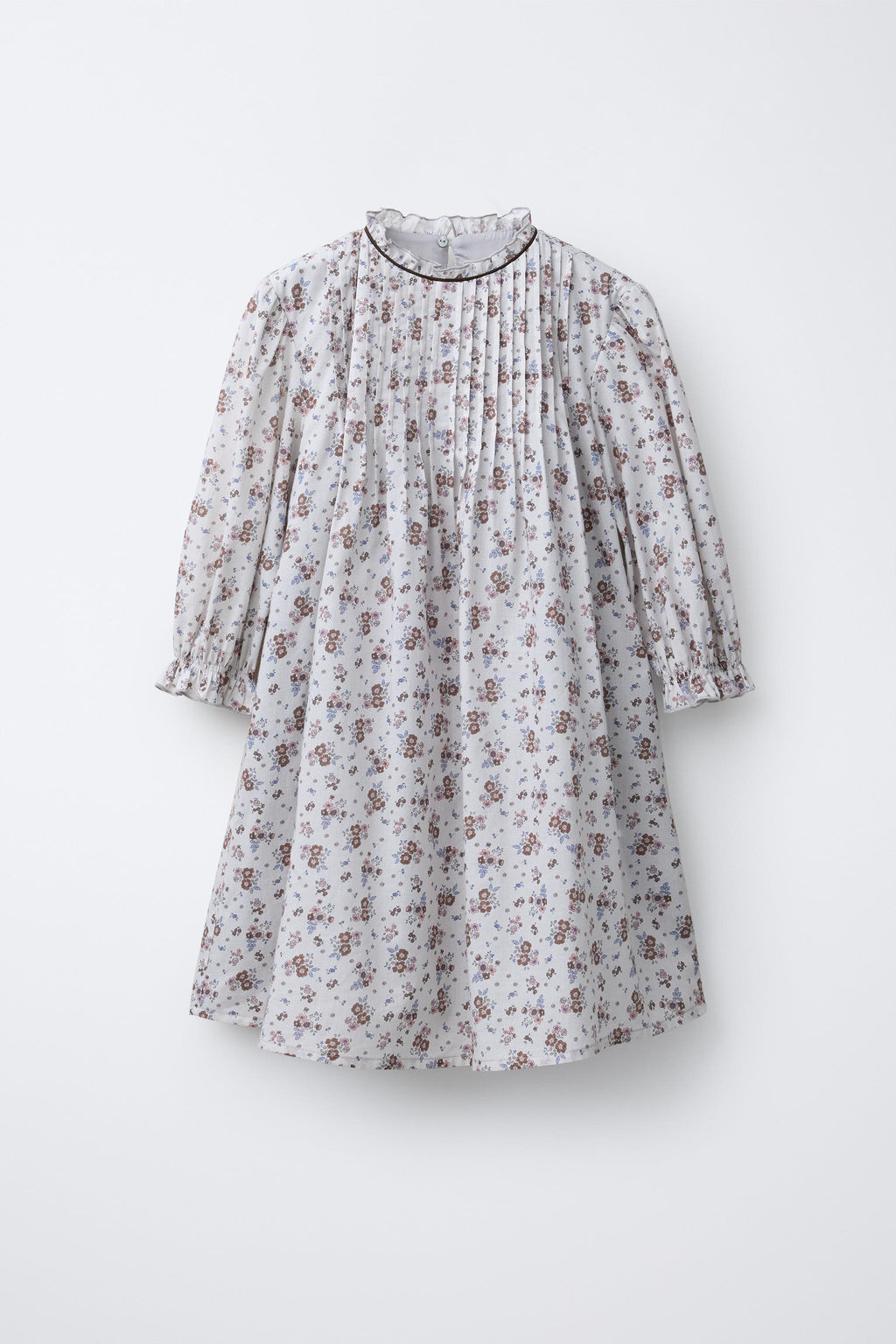 FLORAL DRESS WITH TUCKS - Zara фото 8